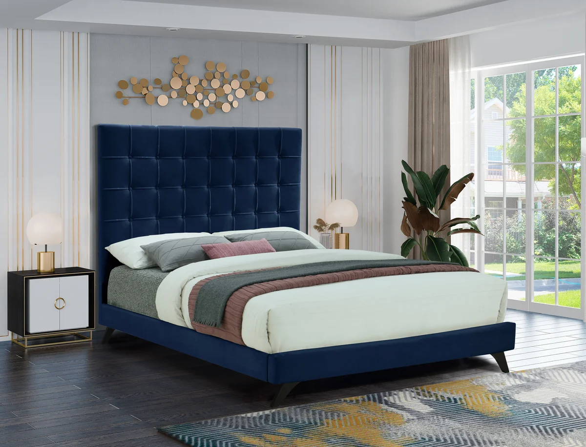 Elly - King Bed - Navy - View 2