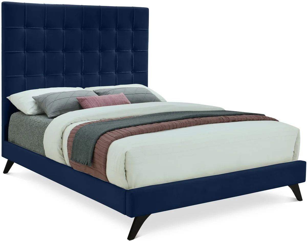 Elly - King Bed - Navy