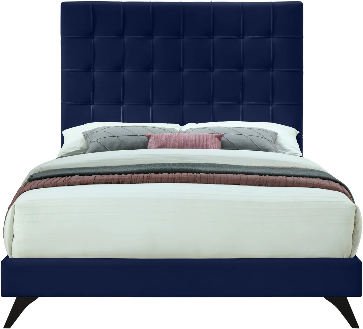 Elly - Queen Bed - Navy