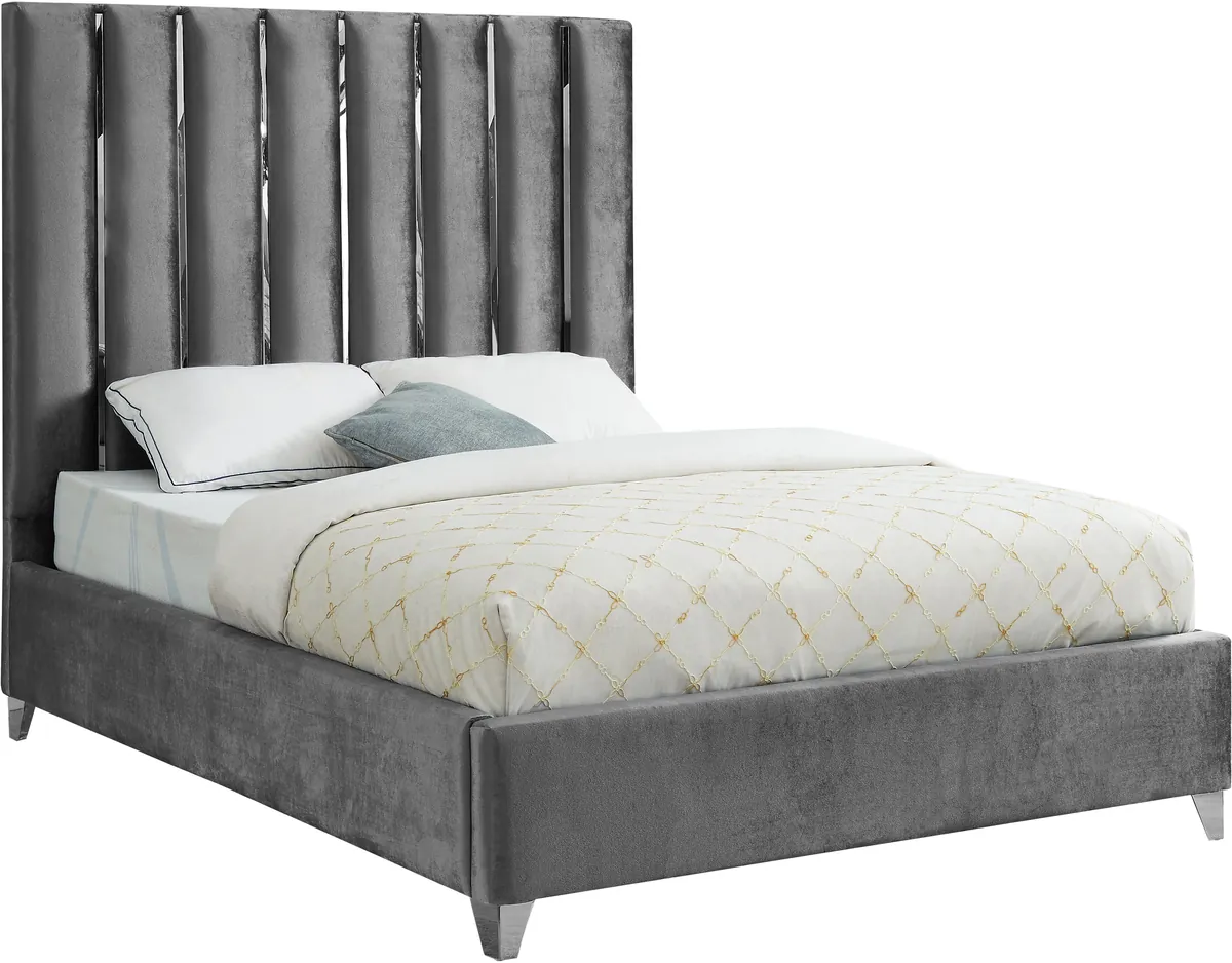 Enzo - King Bed - Gray - View 2