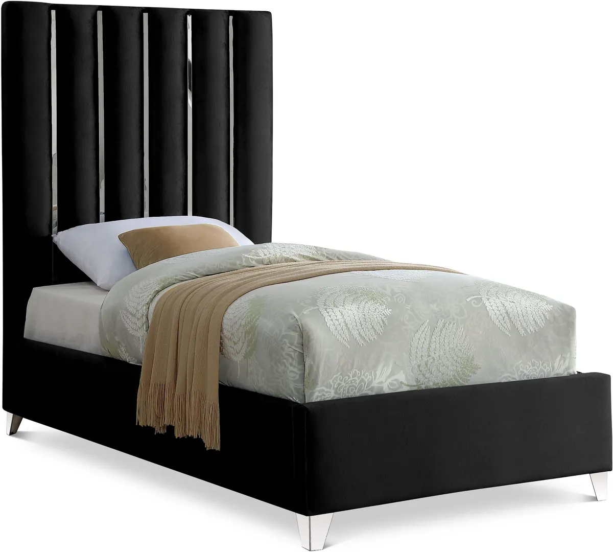 Enzo - Twin Bed - Black