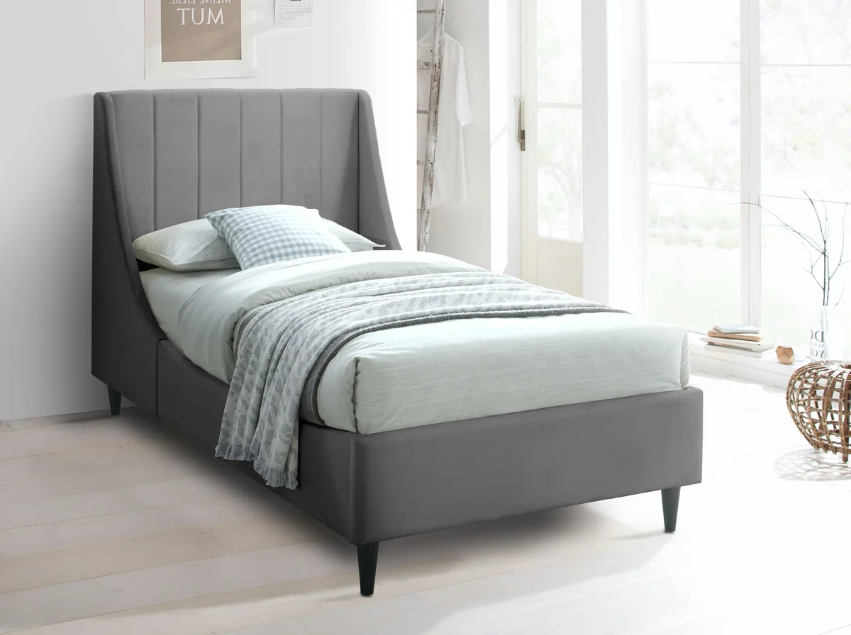 Eva - Twin Bed - Gray - View 2