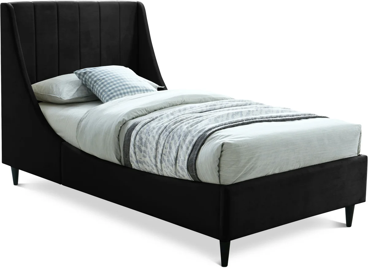 Eva - Twin Bed - Black
