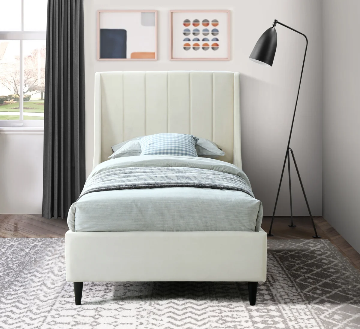 Eva - Twin Bed - Cream