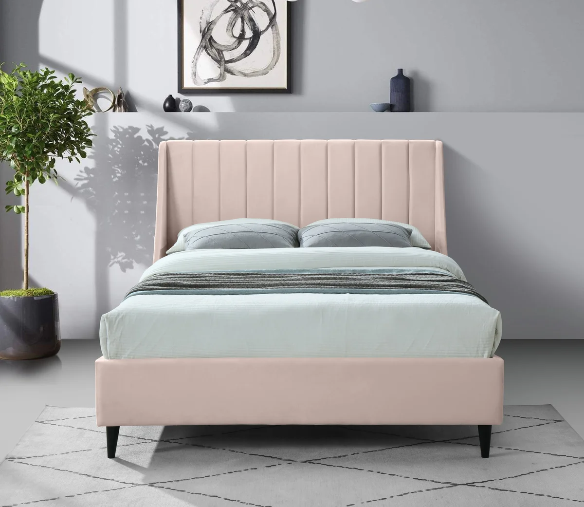 Eva - Queen Bed - Pink
