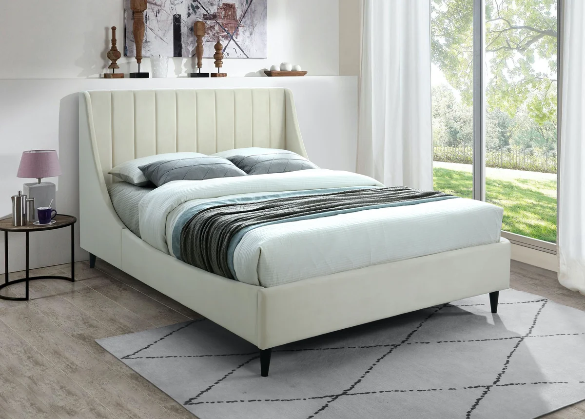 Eva - Queen Bed - Cream - View 2
