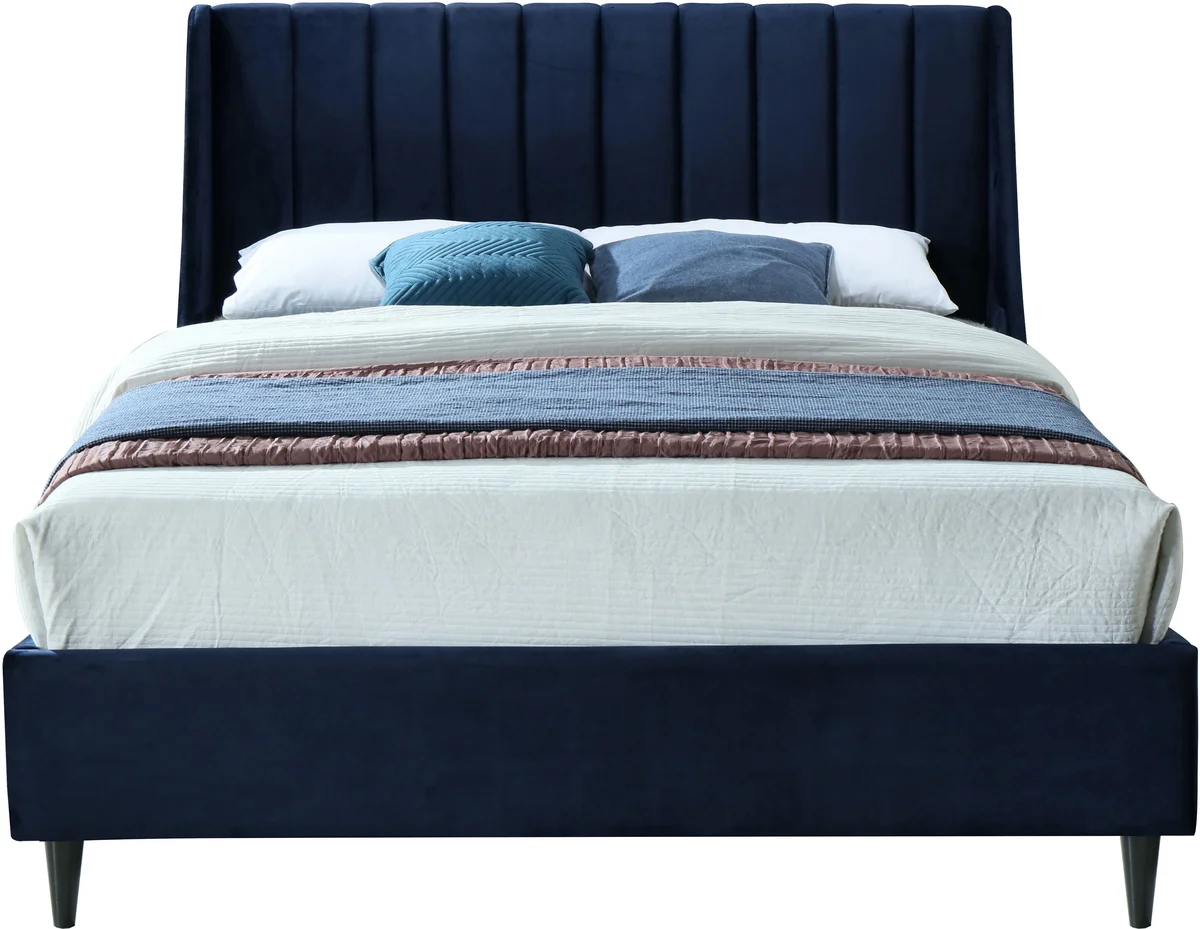 Eva - Queen Bed - Navy
