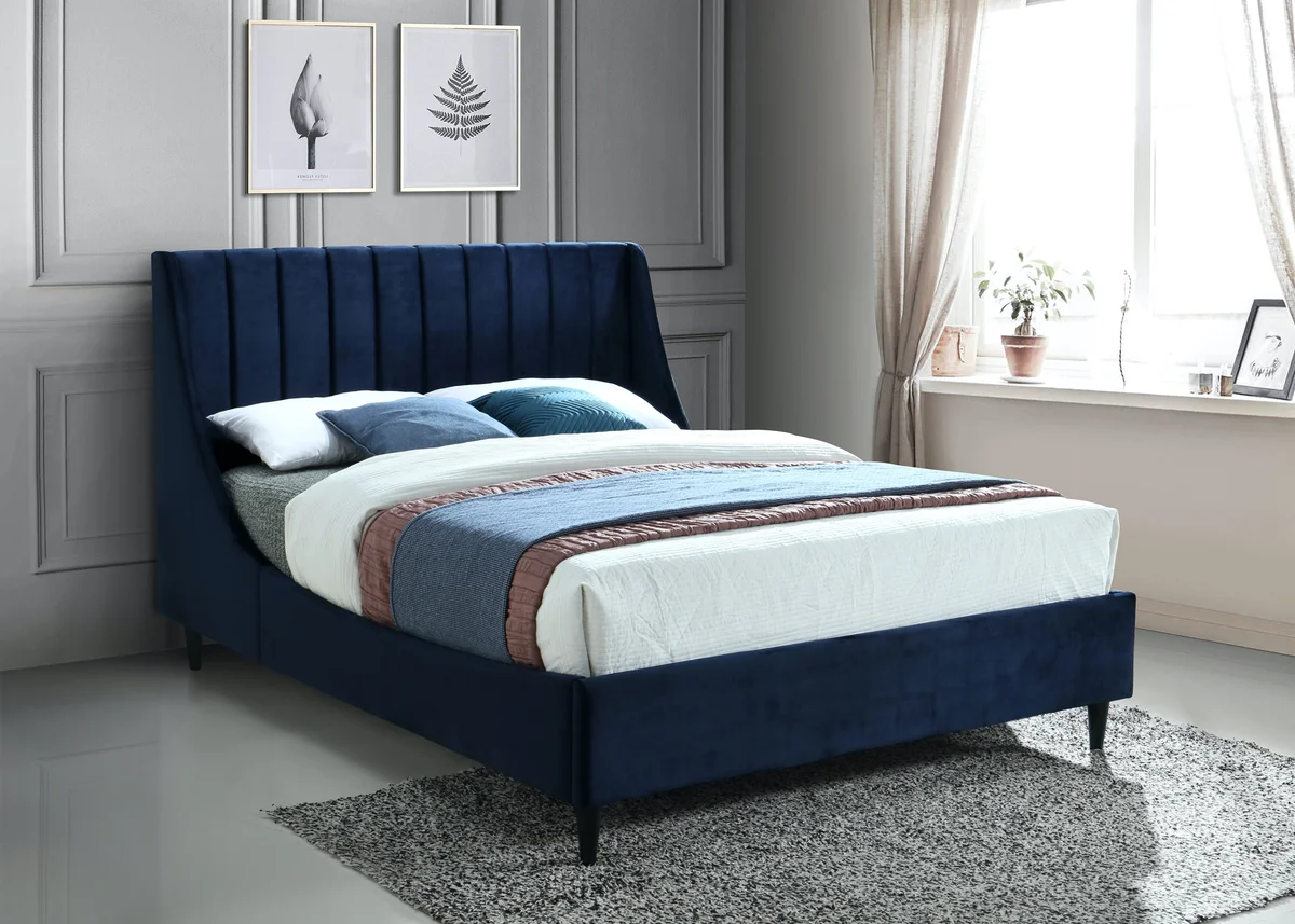 Eva - King Bed - Navy - View 2