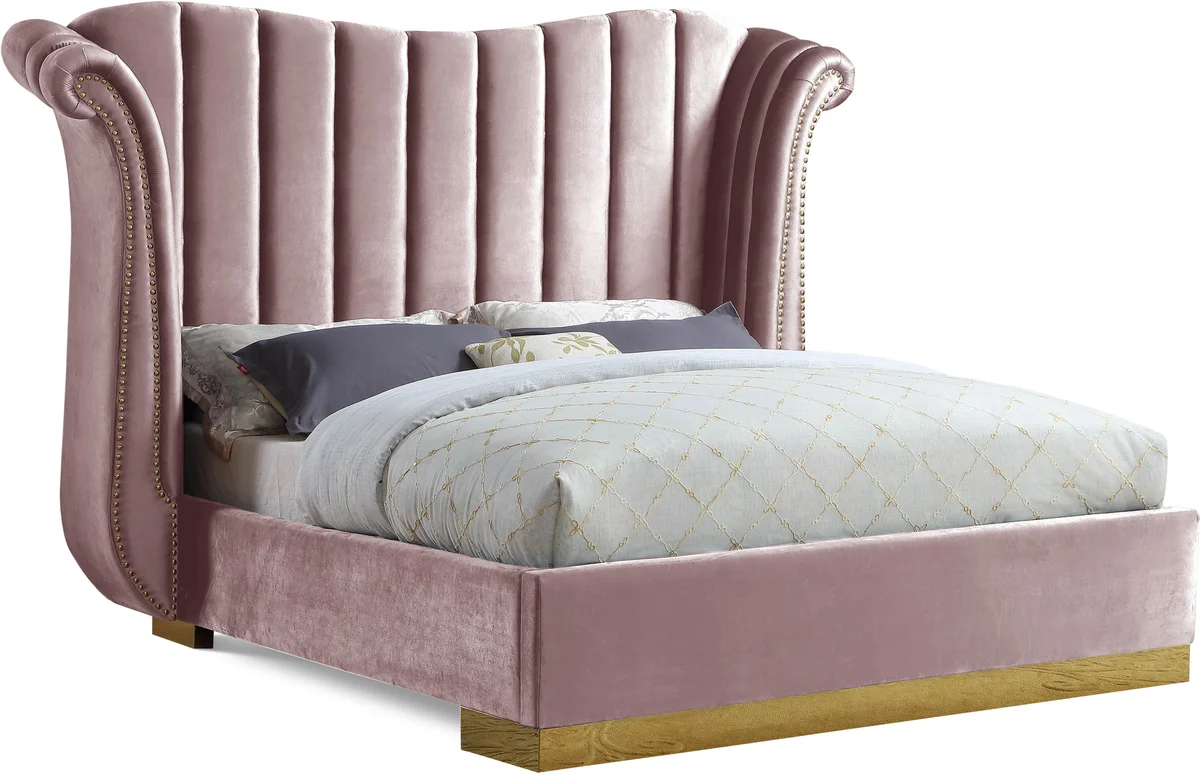 Flora - King Bed - Pink