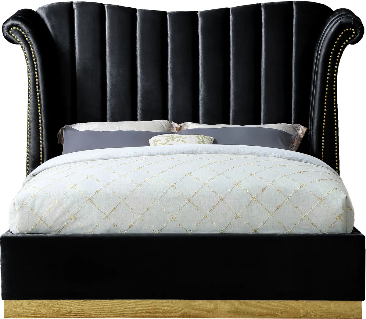 Flora - King Bed - Black