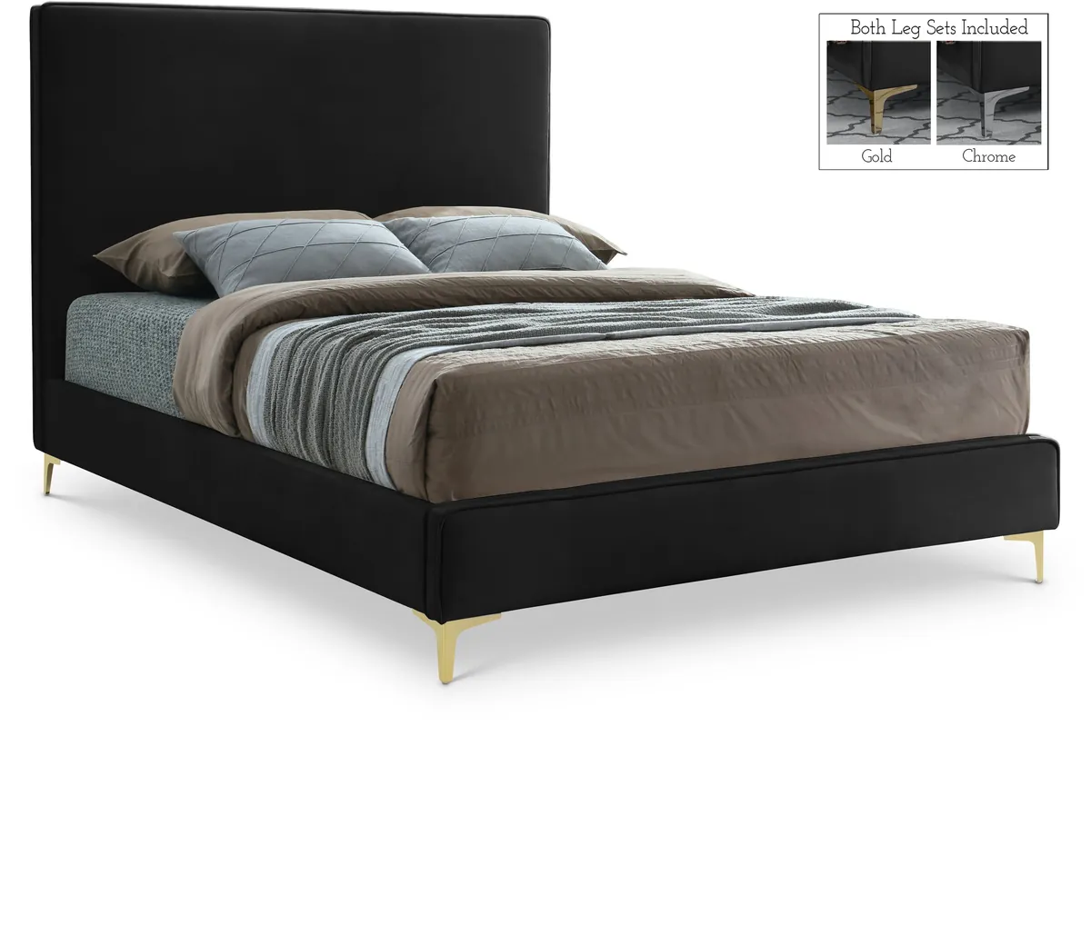 Geri - Queen Bed - Black