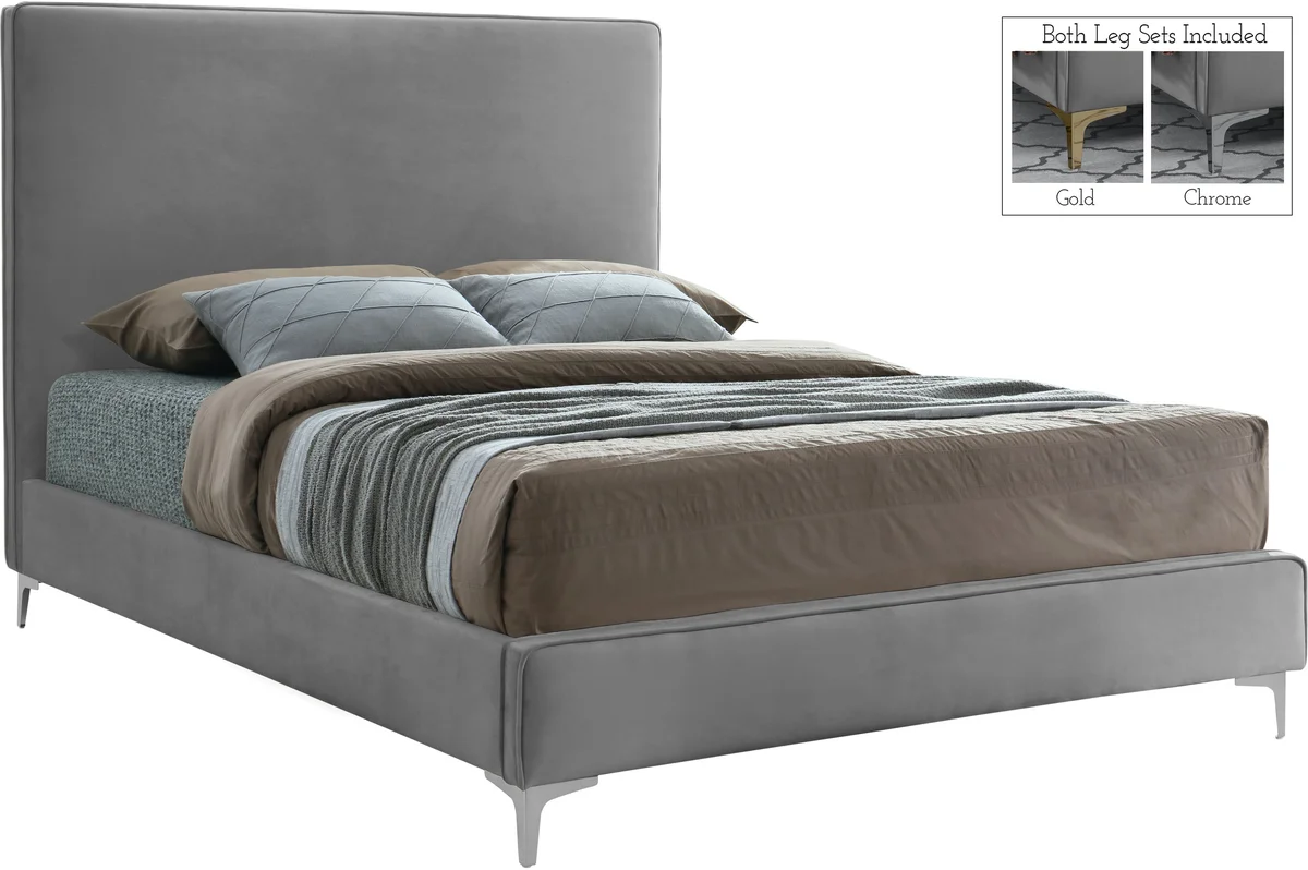 Geri - Queen Bed - Gray - View 2