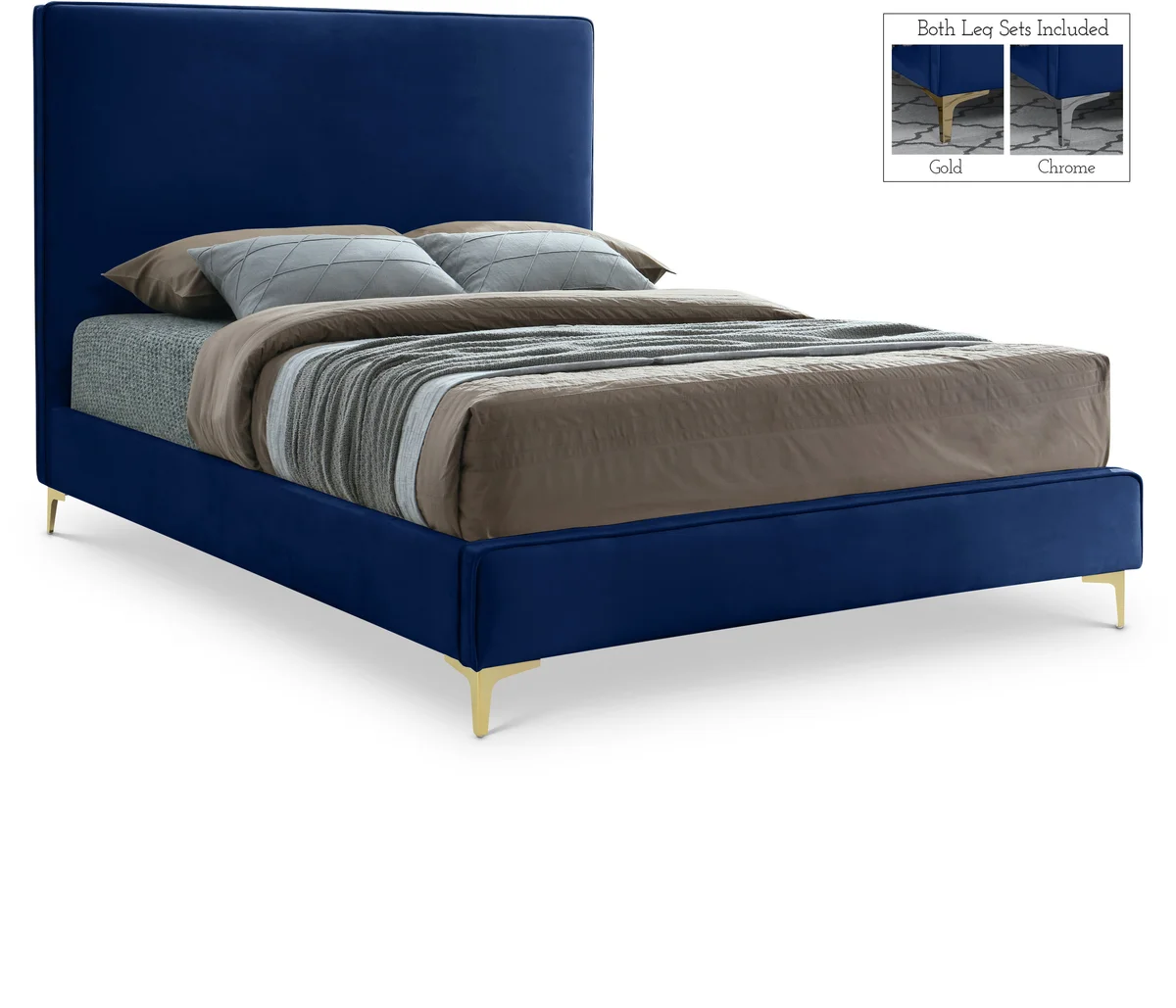 Geri - King Bed - Navy