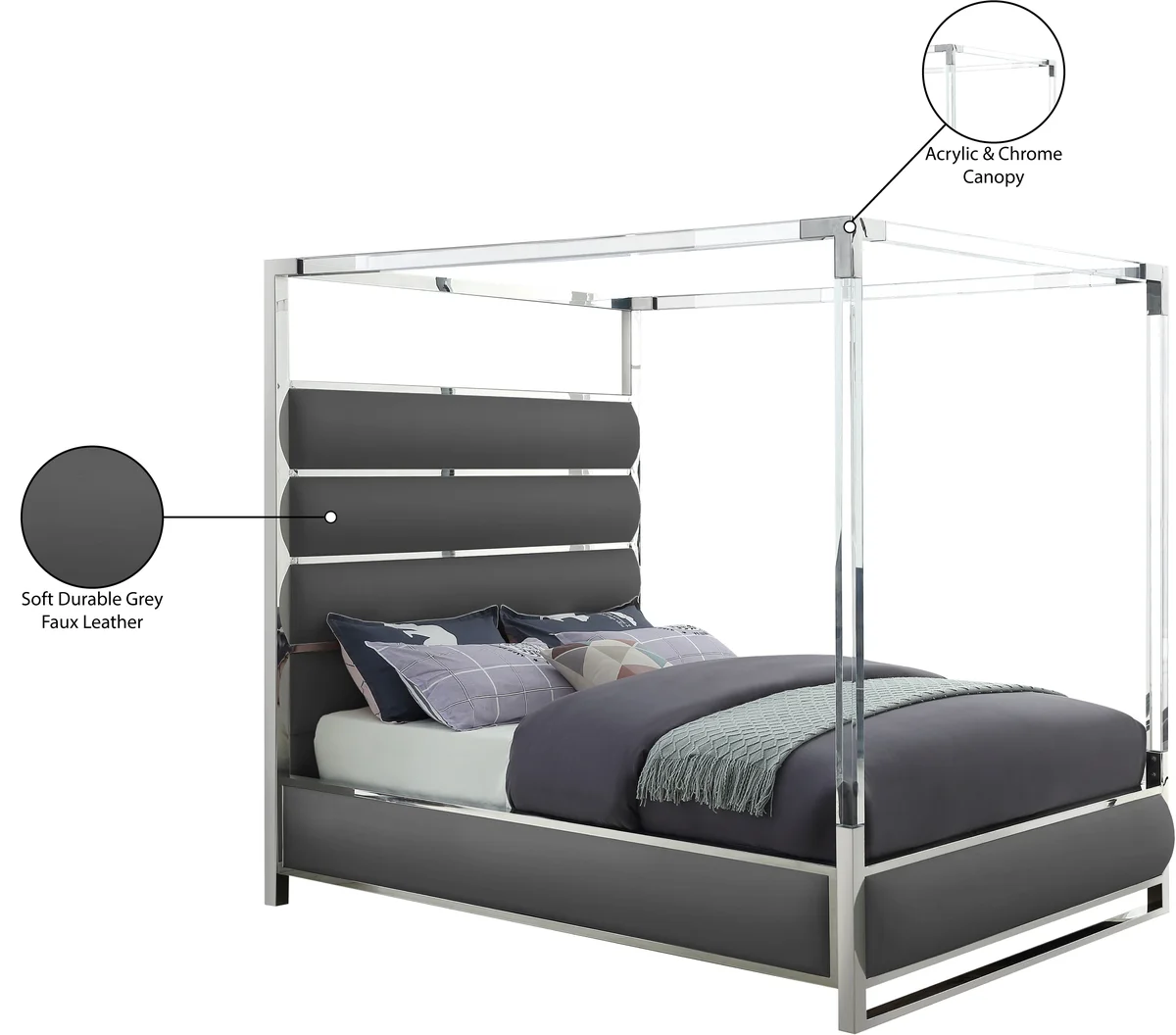 Encore - Queen Bed - Gray