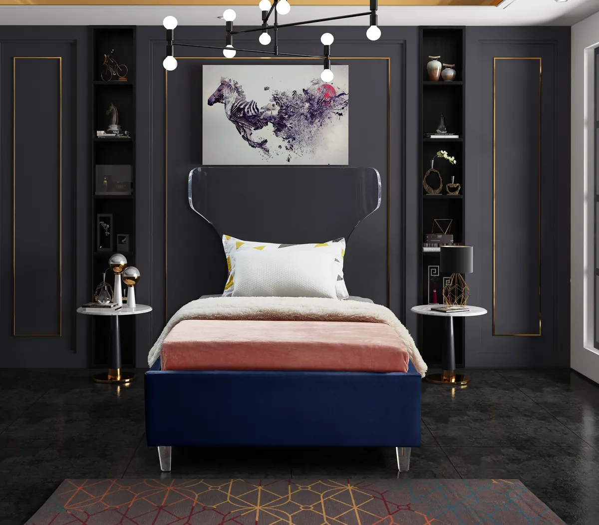 Ghost - Twin Bed - Navy
