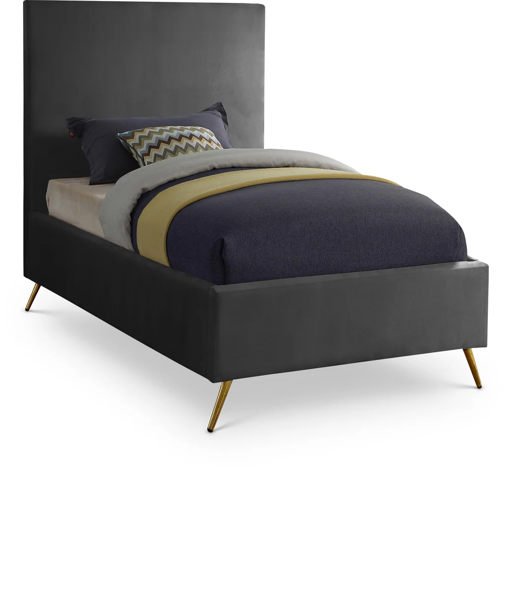 Jasmine - Twin Bed - Gray