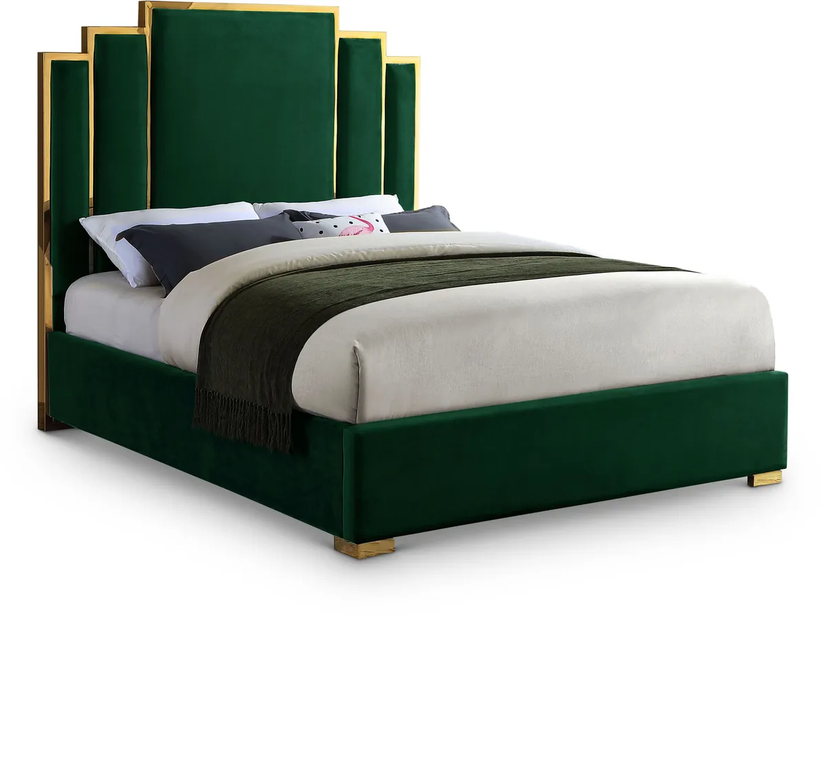 Hugo - Queen Bed - Green