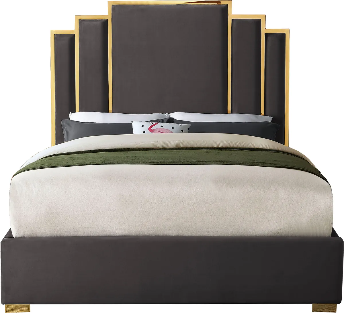 Hugo - Queen Bed - Gray