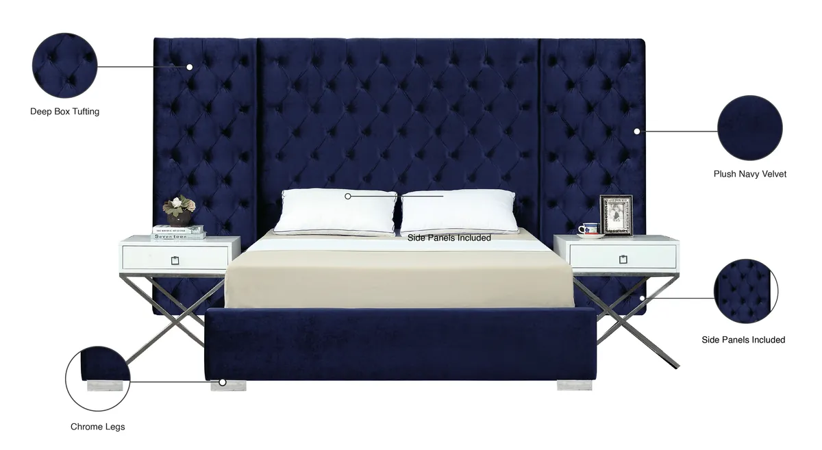 Grande - Queen Bed - Navy