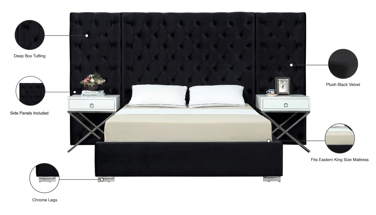 Grande - King Bed - Black