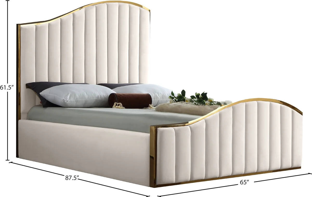 Jolie - Queen Bed - Cream
