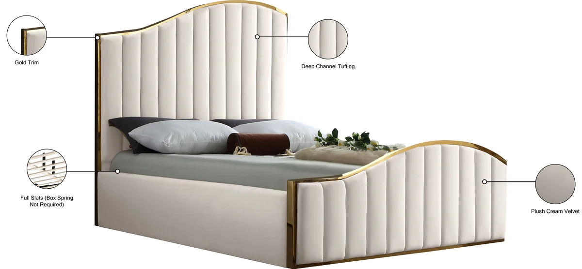 Jolie - Queen Bed - Cream
