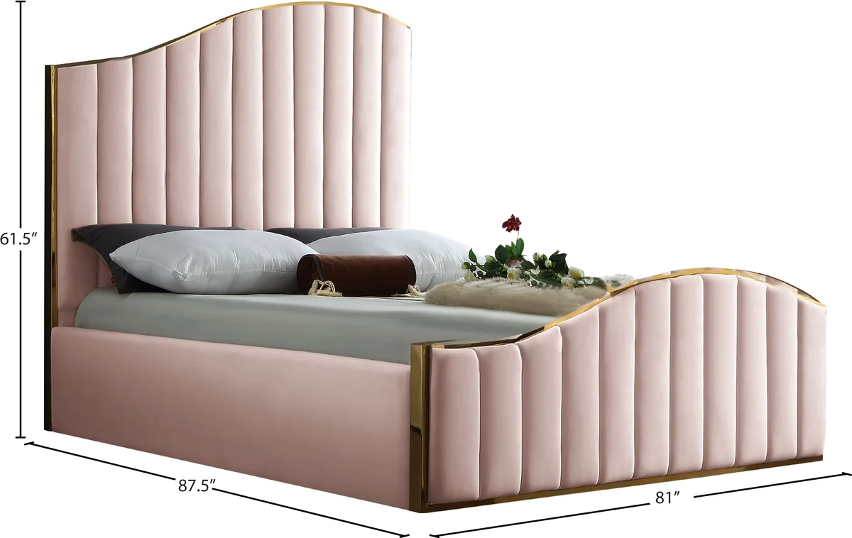 Jolie - King Bed - Pink