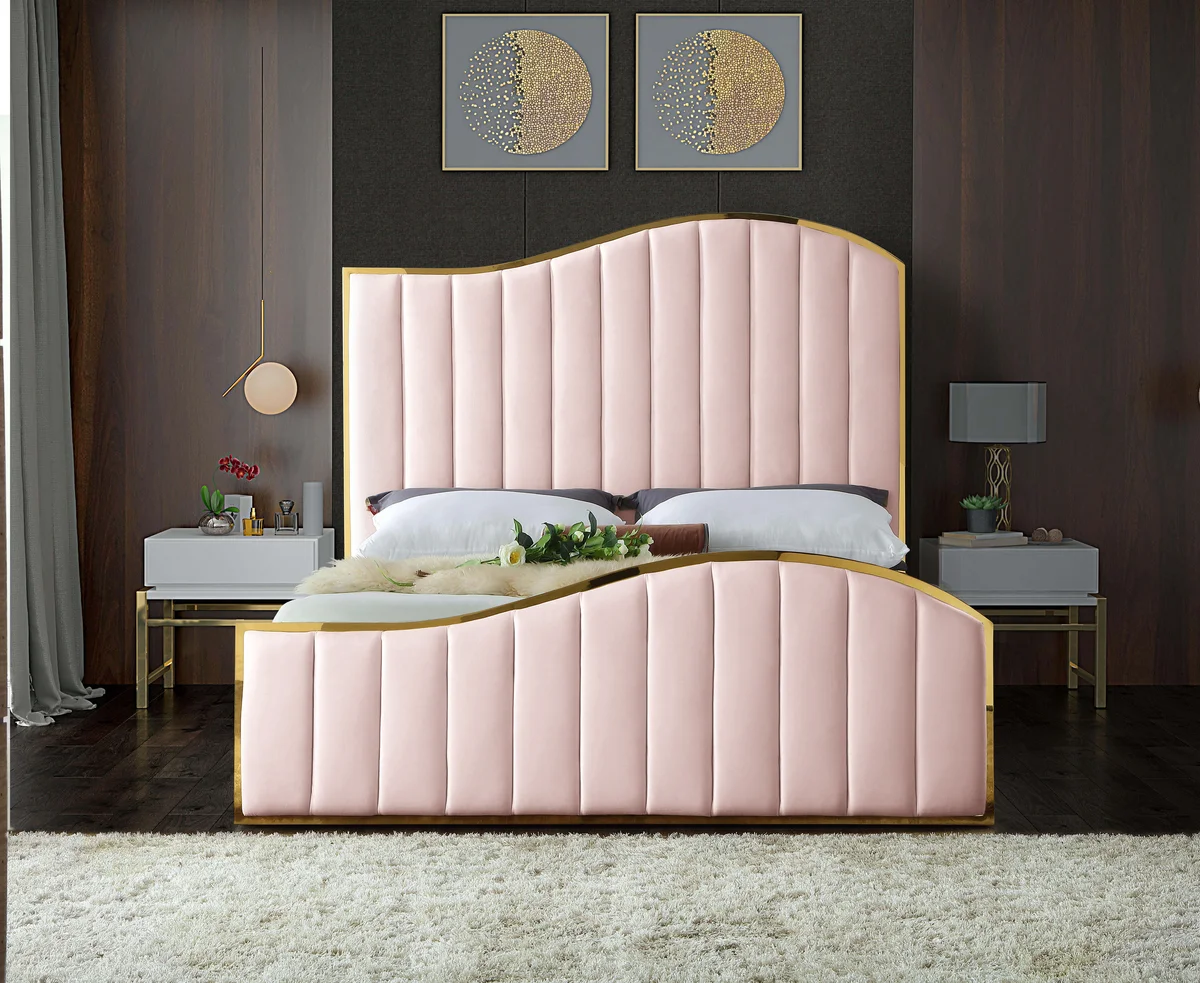 Jolie - King Bed - Pink