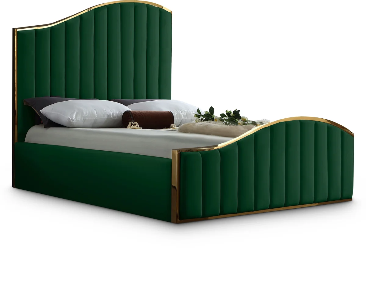 Jolie - King Bed - Green
