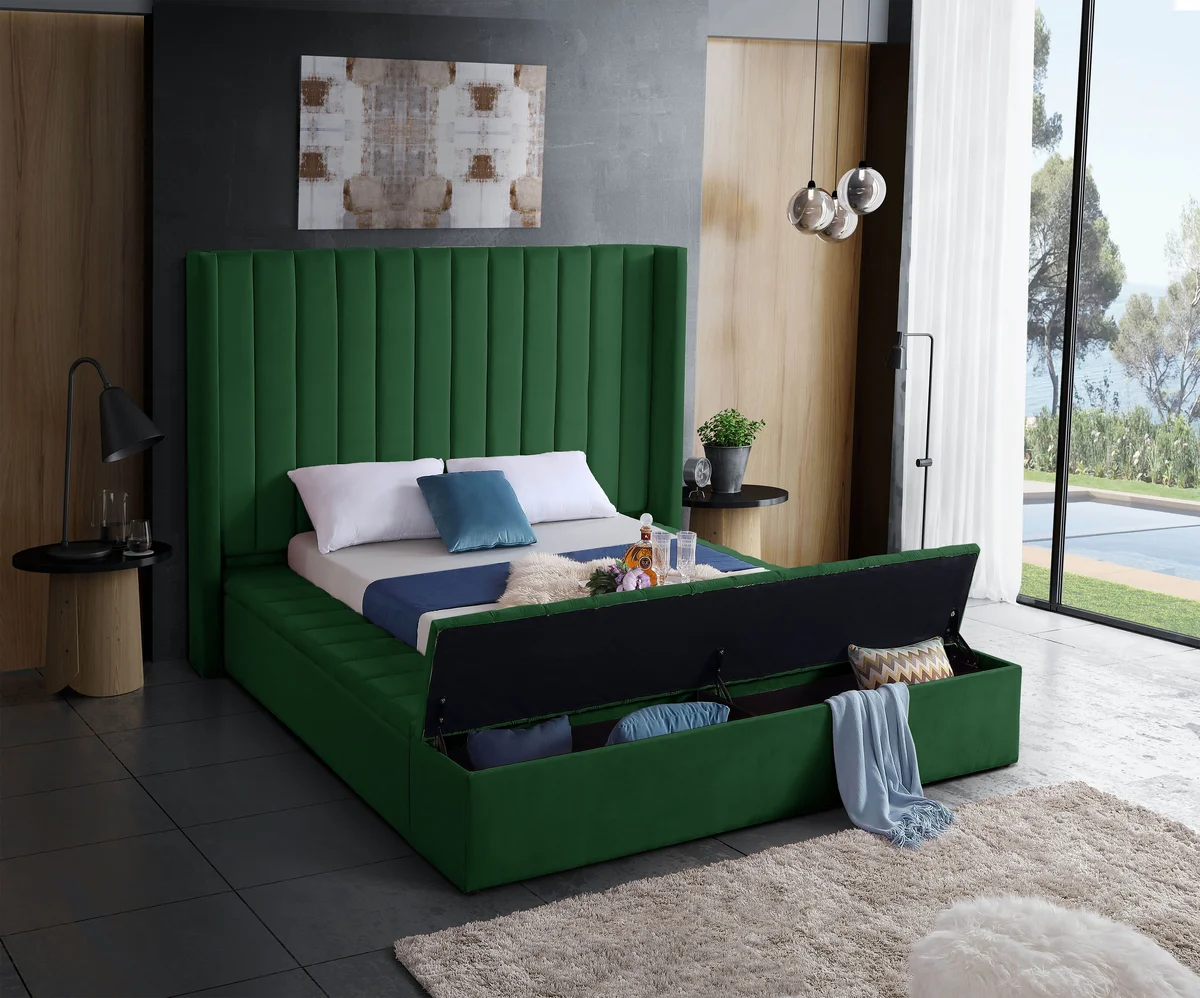 Kiki - King Bed - Green