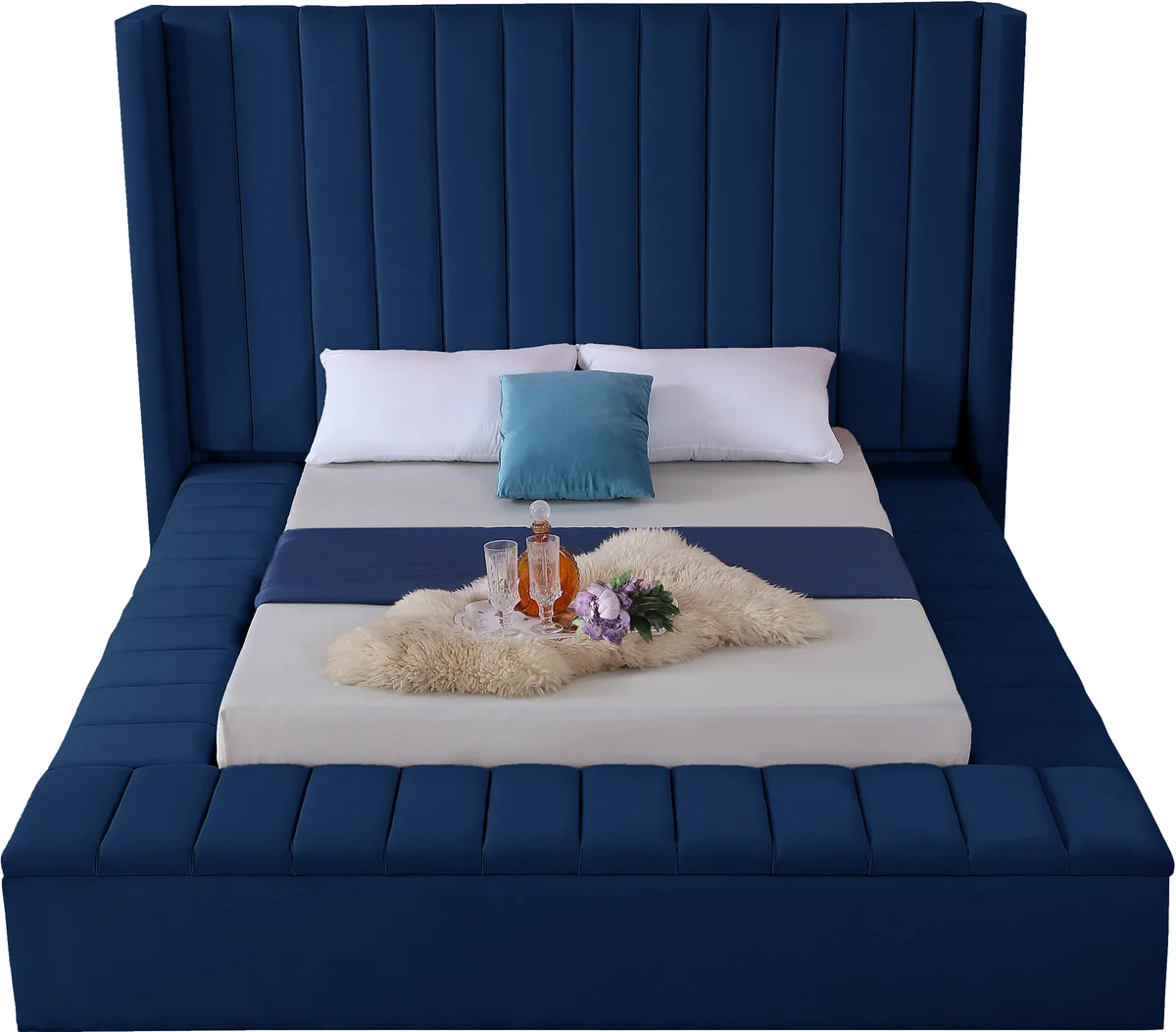 Kiki - Queen Bed - Navy