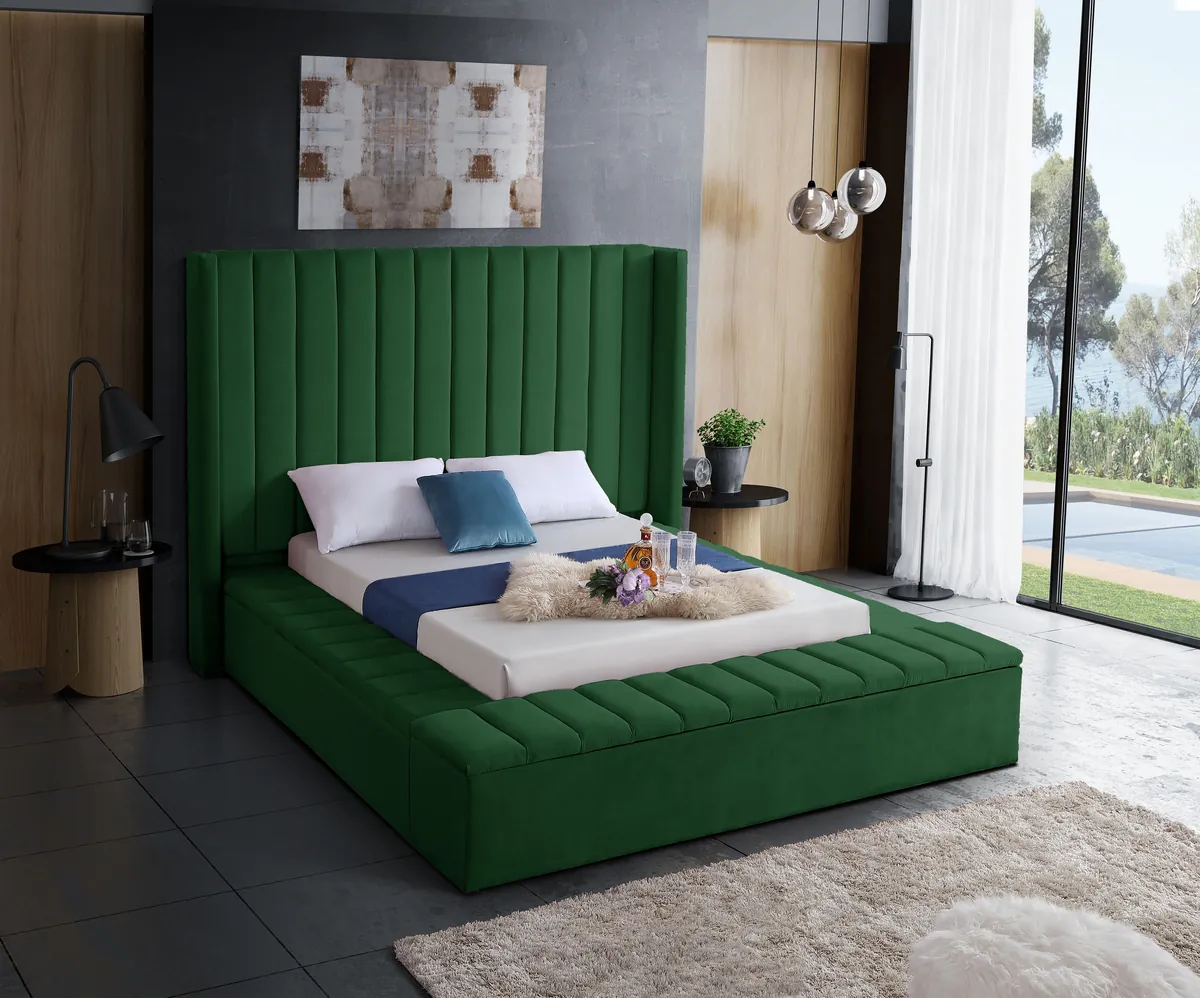 Kiki - Full Bed - Green - View 2