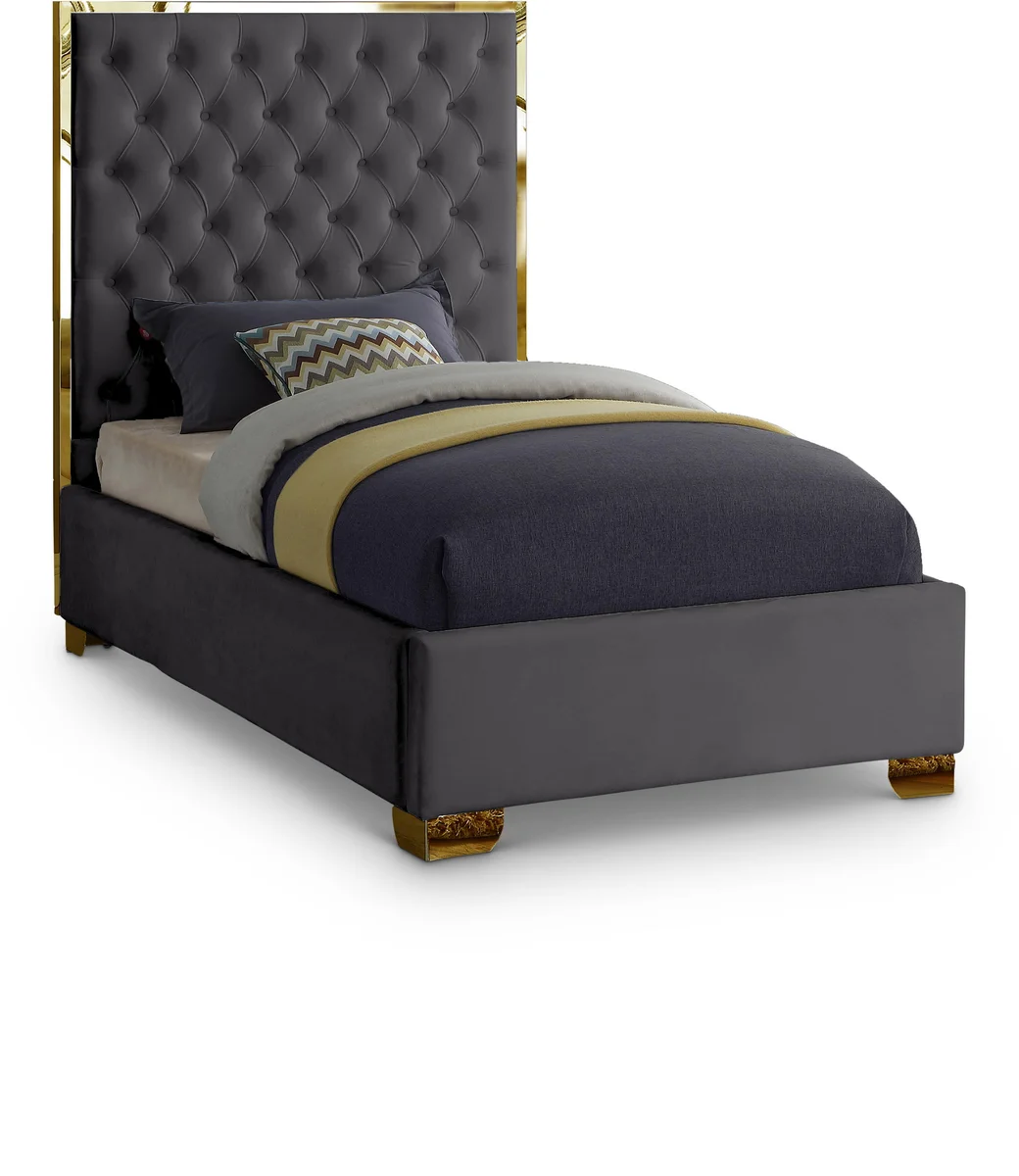 Lana - Twin Bed - Gray