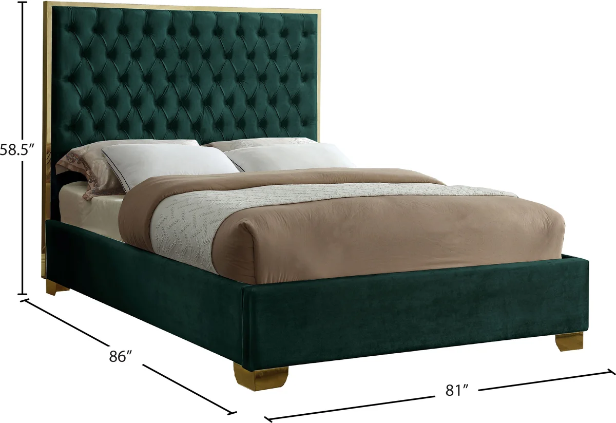 Lana - King Bed - Green