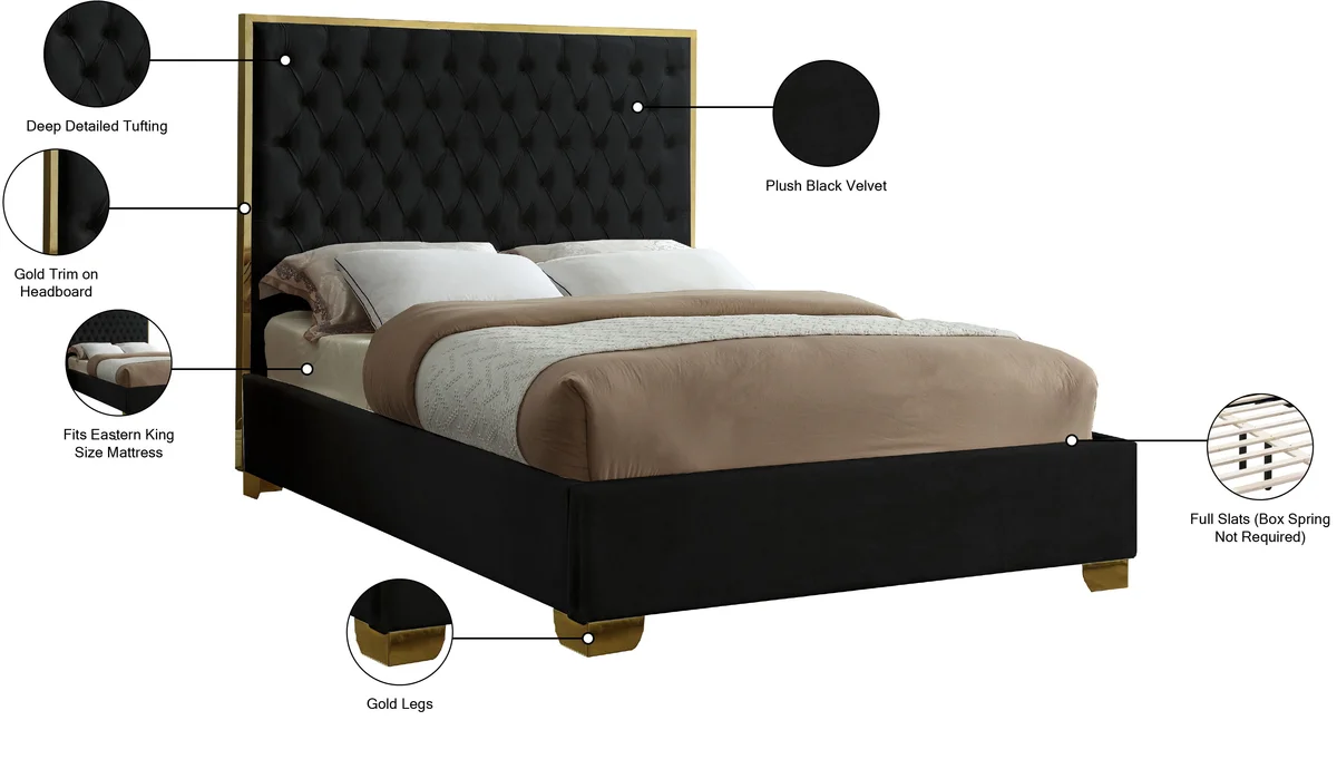 Lana - King Bed - Black