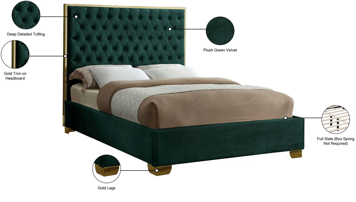 Lana - Queen Bed - Green