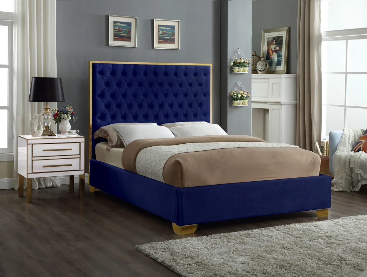 Lana - Queen Bed - Navy