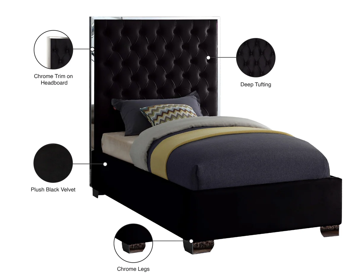 Lexi - Twin Bed - Black