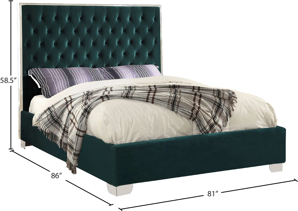 Lexi - King Bed - Green