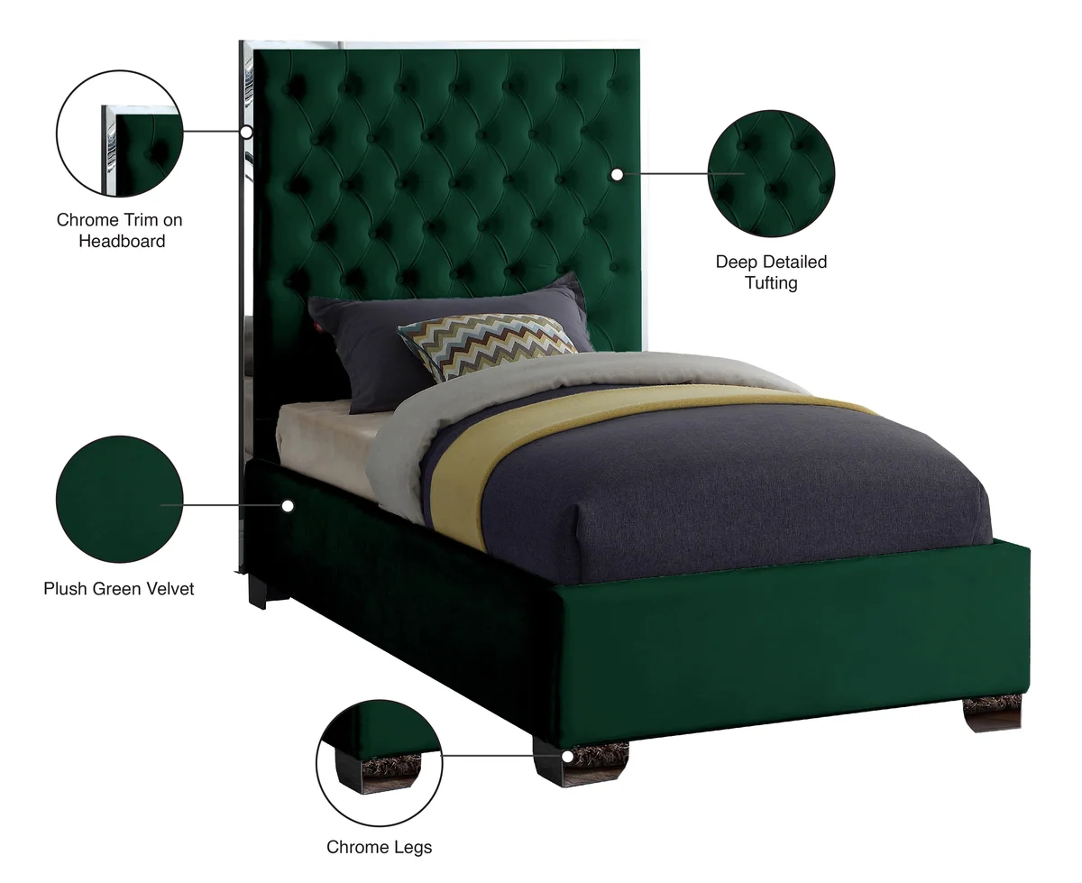 Lexi - Twin Bed - Green