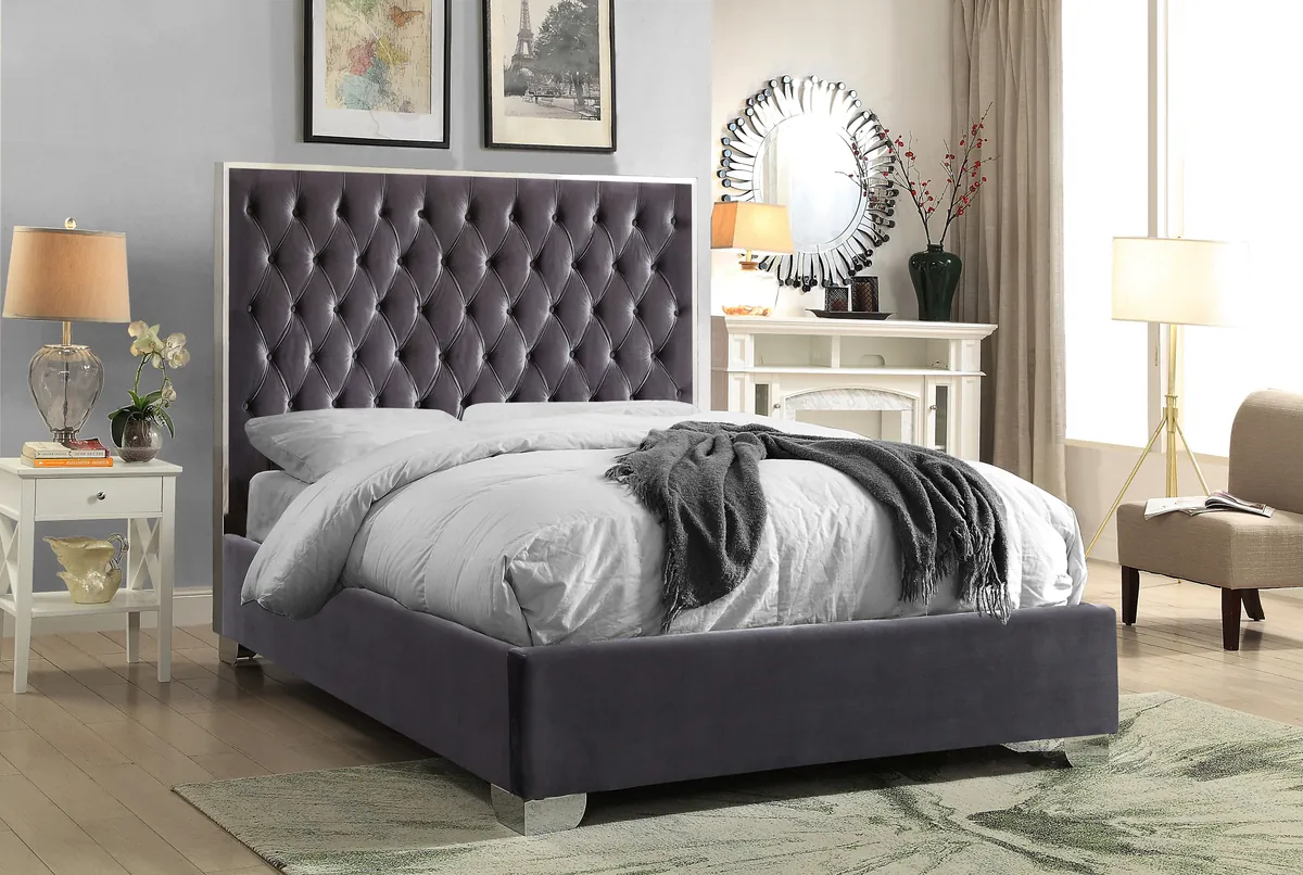 Lexi - Queen Bed - Gray - View 2
