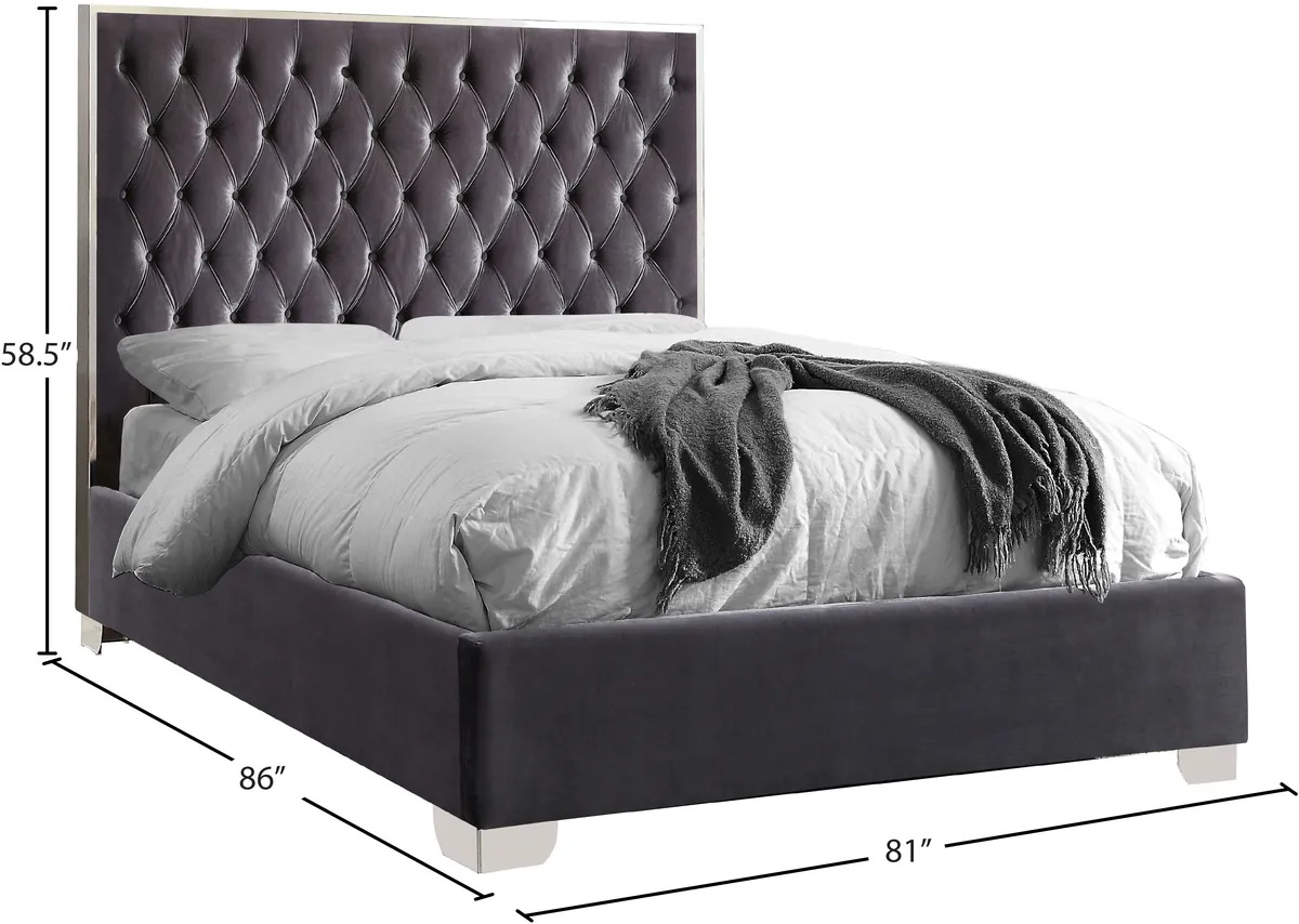 Lexi - King Bed - Gray