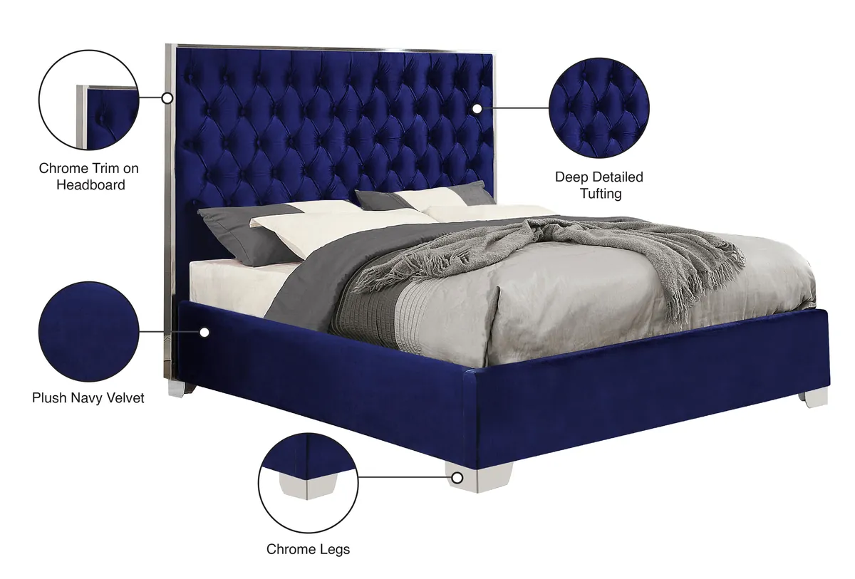 Lexi - Full Bed - Navy