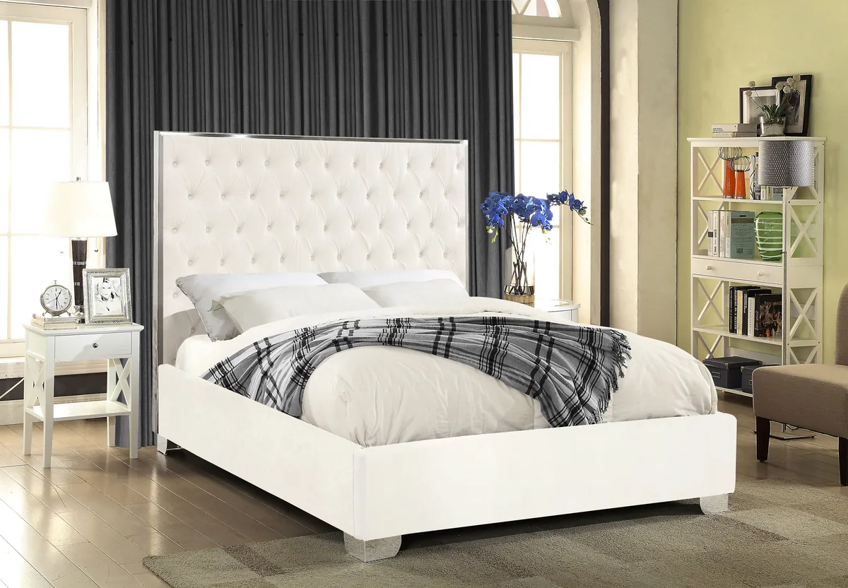 Lexi - King Bed - White - View 2