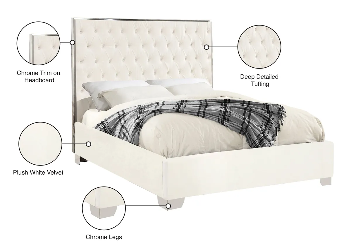 Lexi - Queen Bed - White