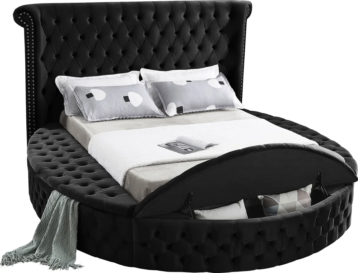 Luxus - King Bed - Black - View 2