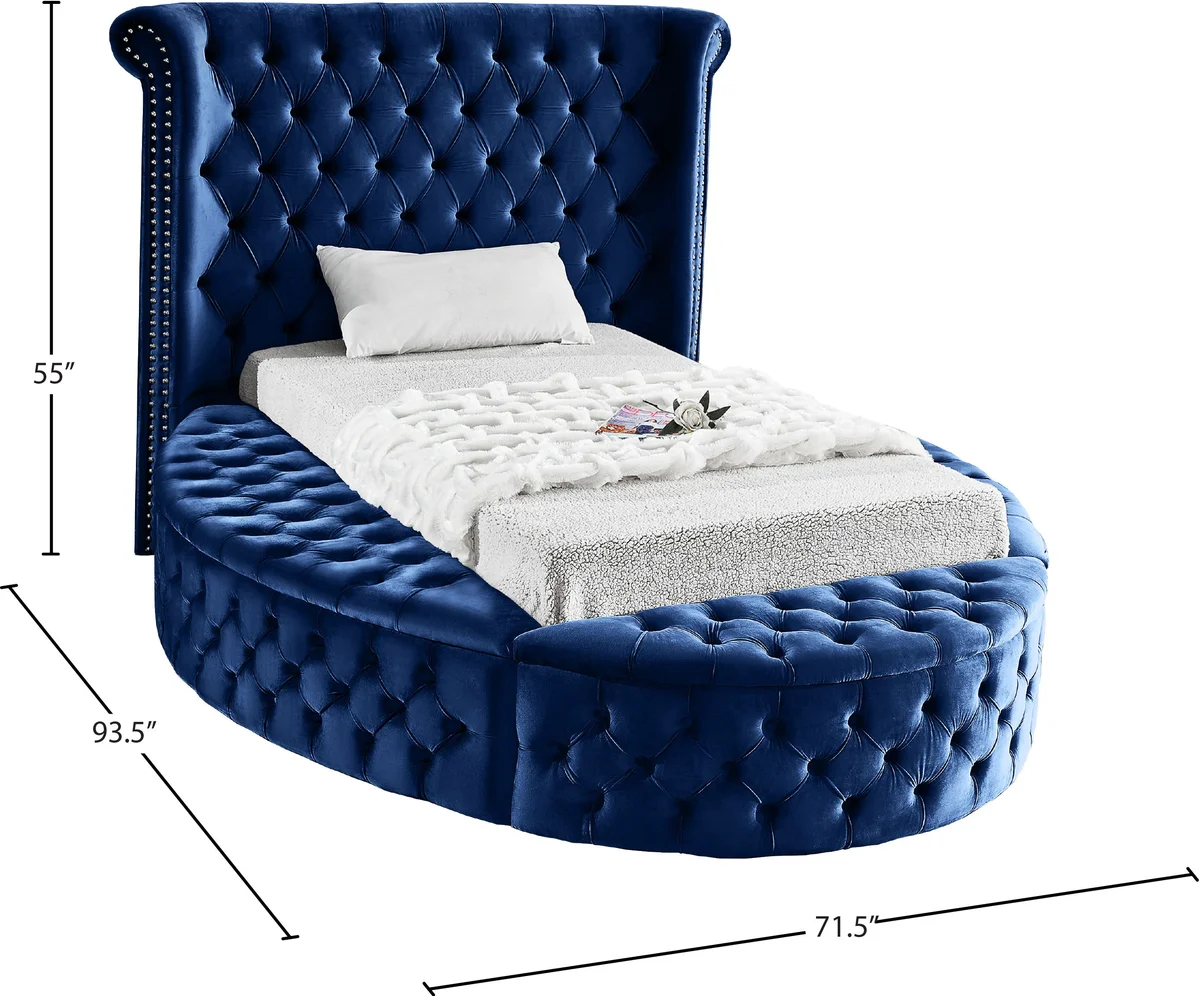 Luxus - Twin Bed - Navy