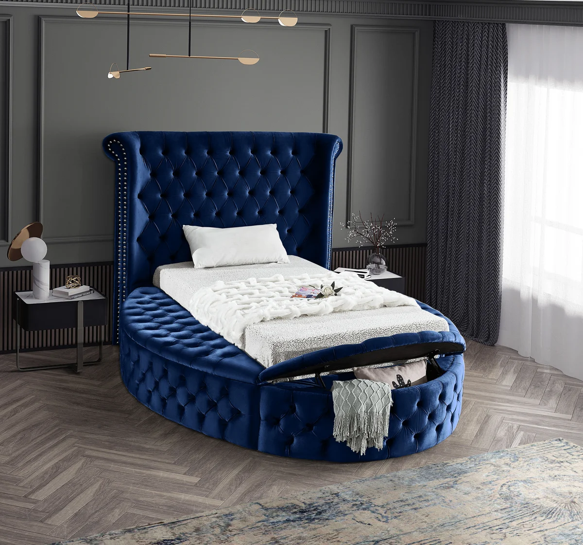 Luxus - Twin Bed - Navy