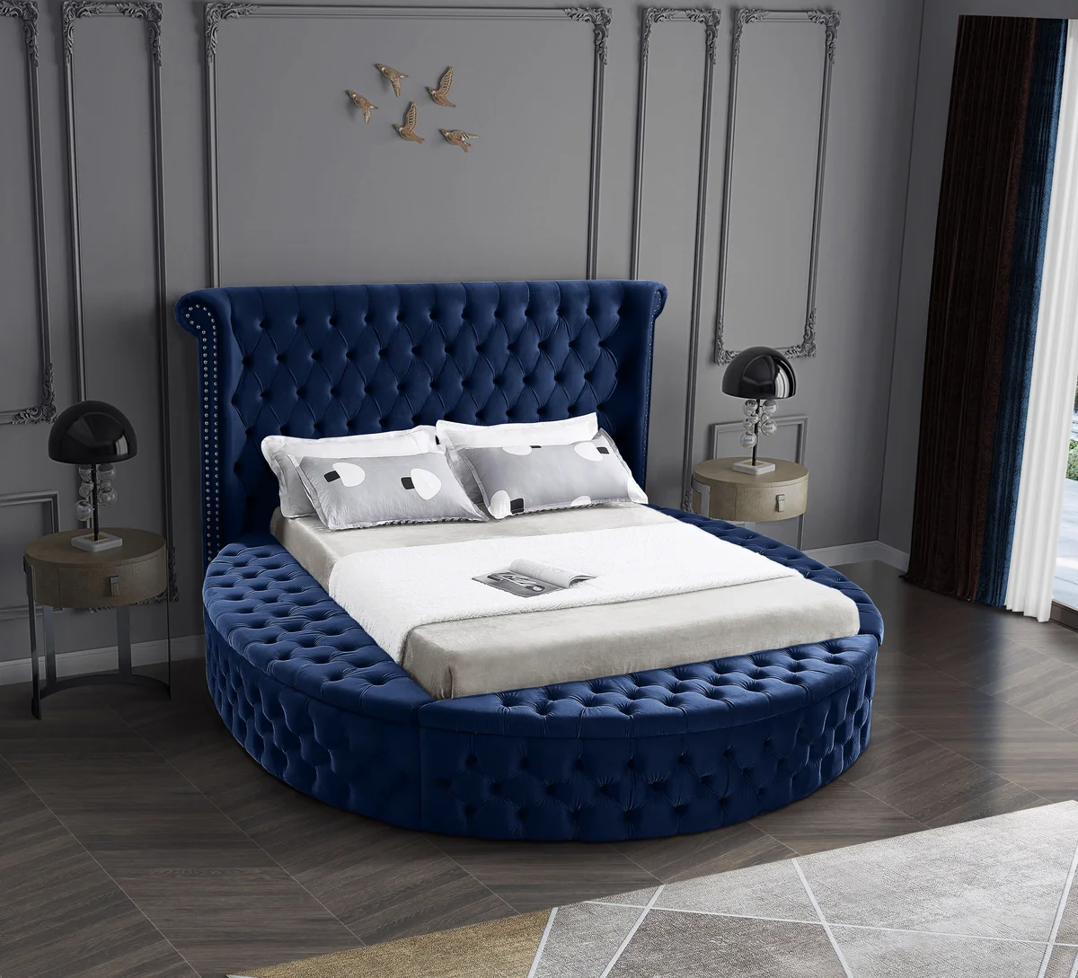 Luxus - King Bed - Navy