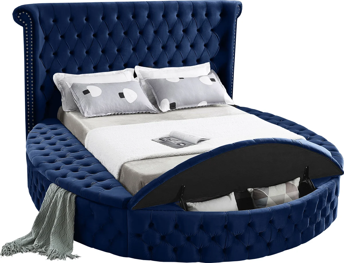 Luxus - King Bed - Navy